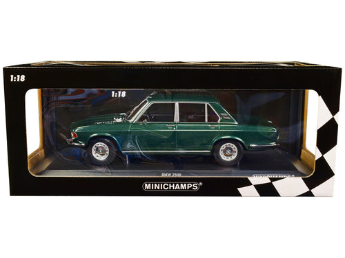 1968 BMW 2500 Green Metallic Limited Edition to 504 pieces Worldwide 1/18 Diecast Model Car by Minichamps-0