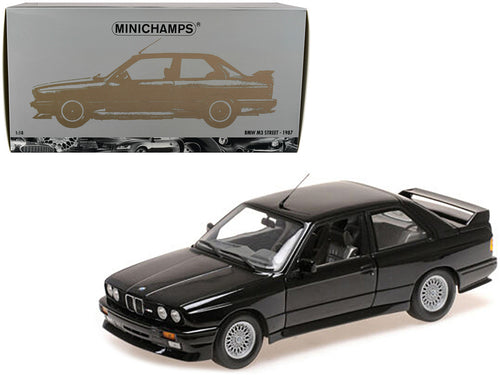 1987 BMW M3 Street Black Metallic 1/18 Diecast Model Car by Minichamps-0
