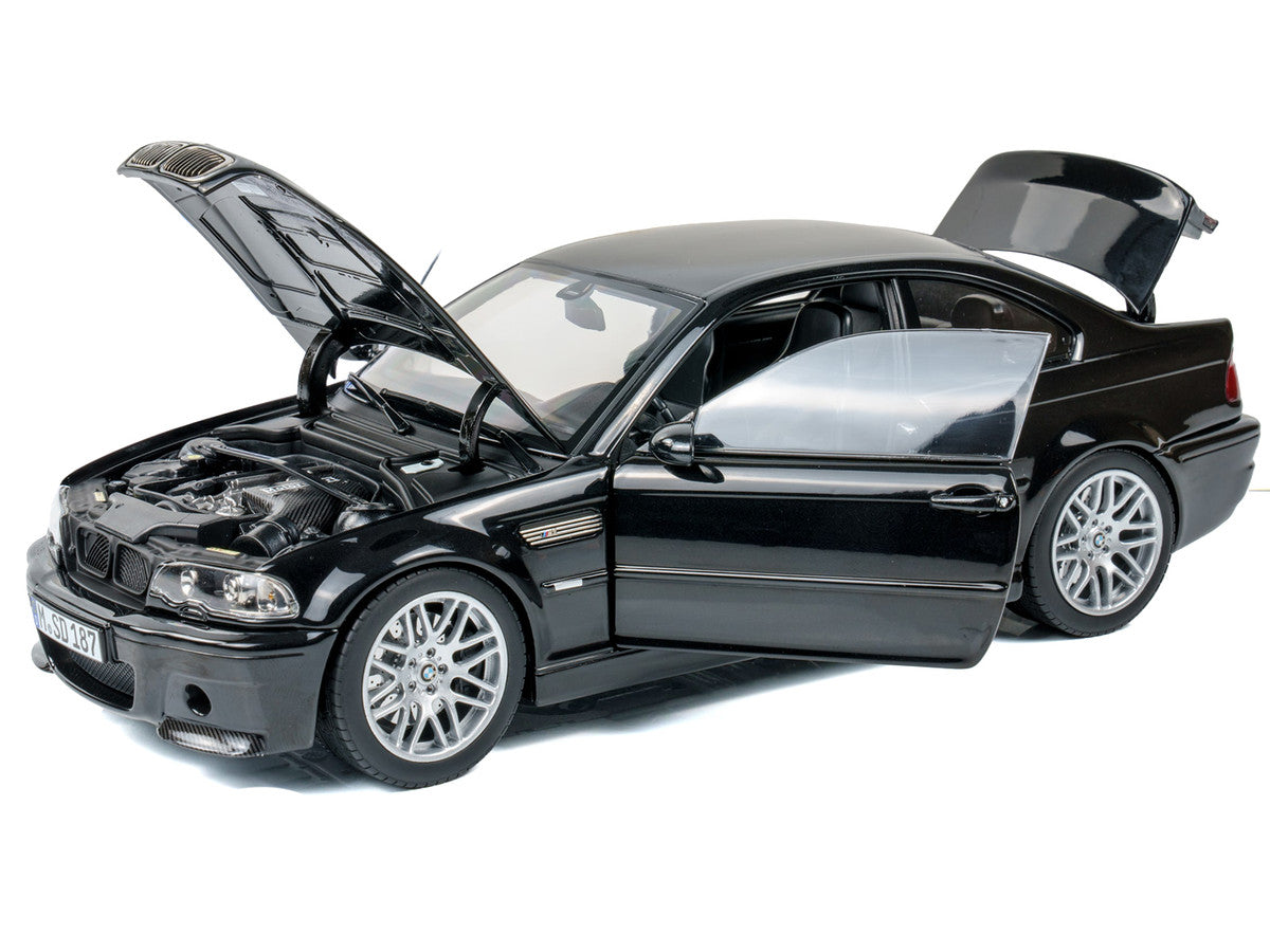 2003 BMW M3 CSL Saphire Black 1/18 Diecast Model Car by Norev-2
