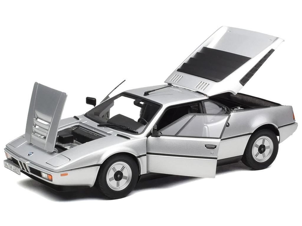 1980 BMW M1 Silver Metallic 1/18 Diecast Model Car by Norev-1