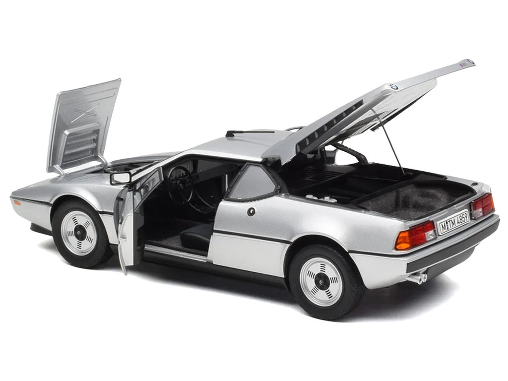 1980 BMW M1 Silver Metallic 1/18 Diecast Model Car by Norev-3