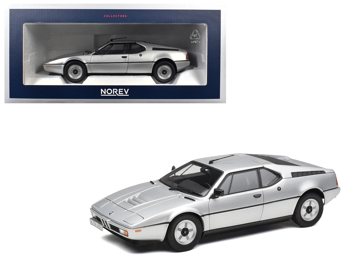 1980 BMW M1 Silver Metallic 1/18 Diecast Model Car by Norev-0