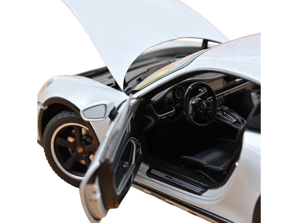 2023 Porsche 911 Dakar Ice Gray Metallic 1/18 Diecast Model Car by Norev-2