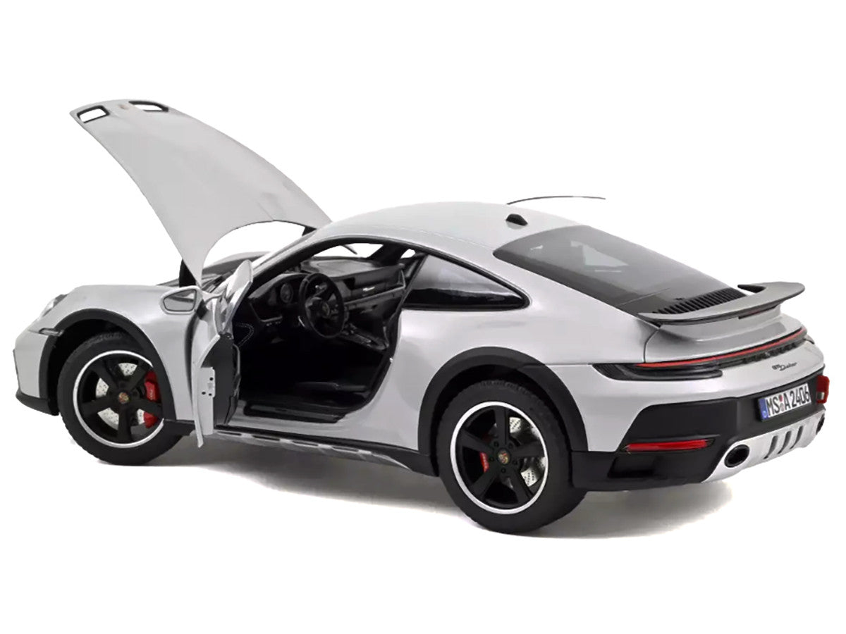 2023 Porsche 911 Dakar Ice Gray Metallic 1/18 Diecast Model Car by
