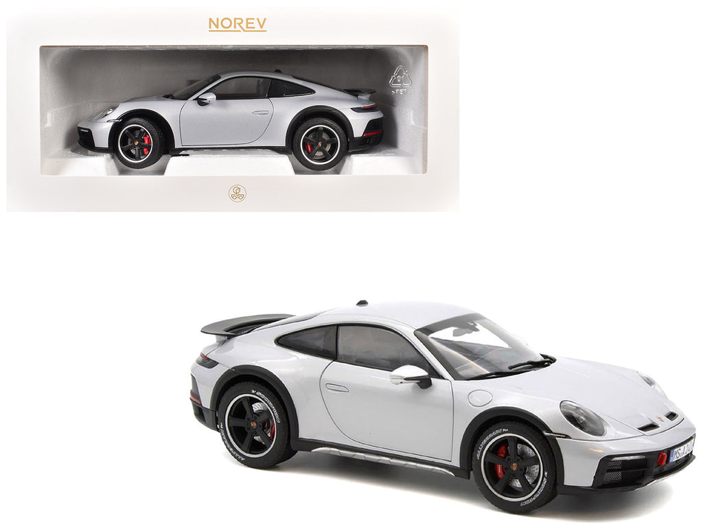 2023 Porsche 911 Dakar Ice Gray Metallic 1/18 Diecast Model Car by Norev-3