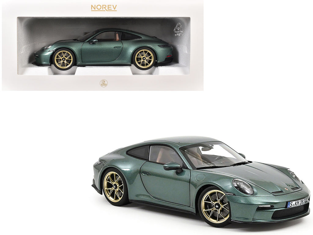 2021 Porsche 911 GT3 Malachite Green Metallic 1/18 Diecast Model Car by Norev-3