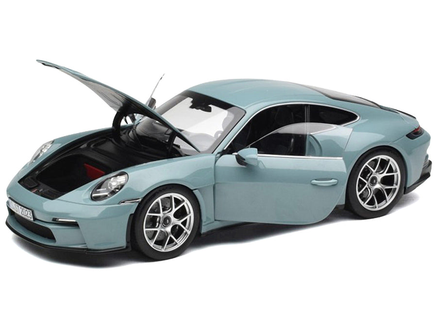 2023 Porsche 911 S/T Meissen Blue 1/18 Diecast Model Car by Norev-0