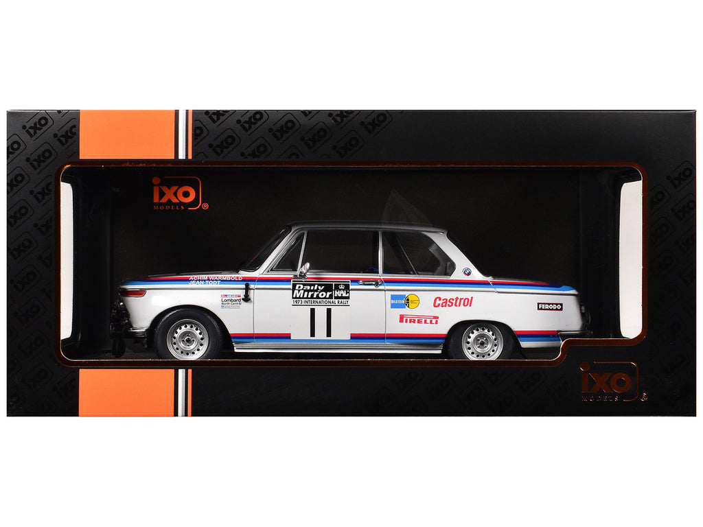 BMW 2002 #11 Achim Warmbold - Jean Todt "RAC Rally" (1973) 1/18 Diecast Model Car by IXO Models-2