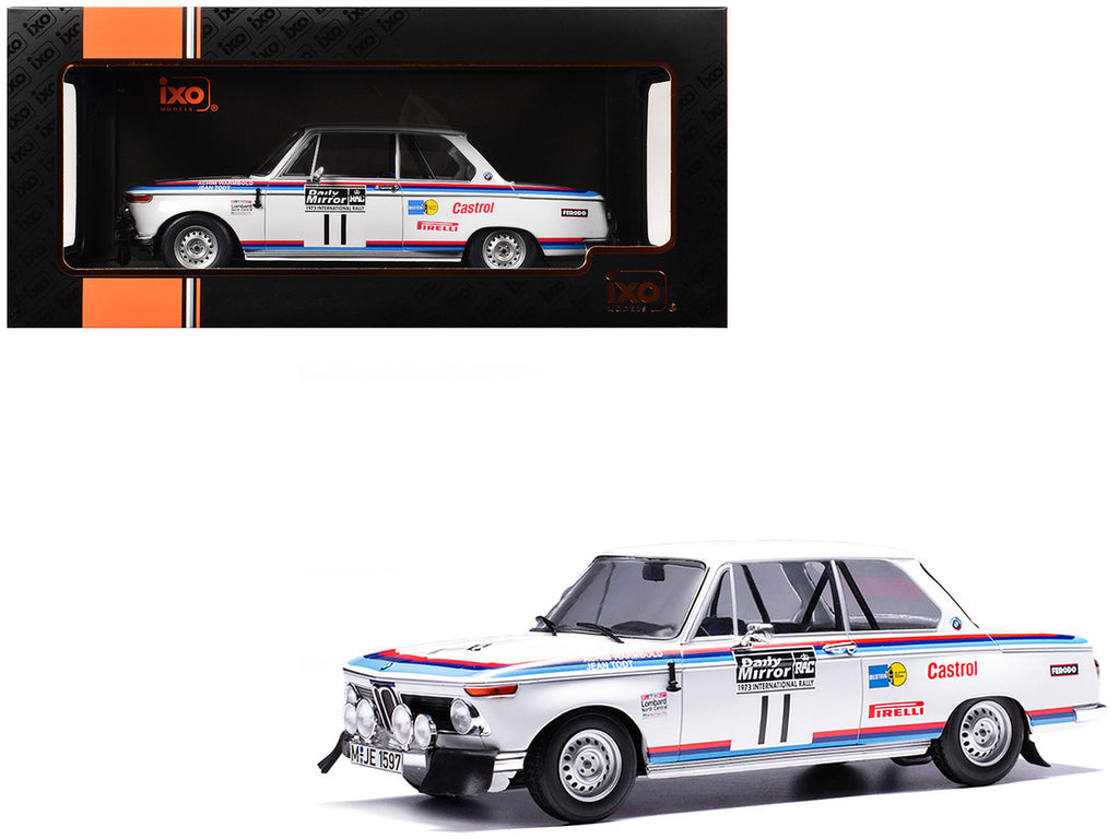 BMW 2002 #11 Achim Warmbold - Jean Todt "RAC Rally" (1973) 1/18 Diecast Model Car by IXO Models-0