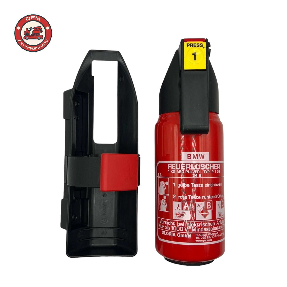 Bare BMW Branded 1 Kg Fire Extinguisher