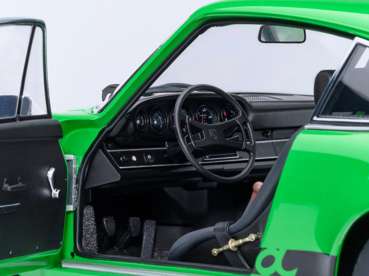 Porsche 911 Carrera 2.7 RS Viper Green with Black Stripes and Wheels 1/18 Model Car by Autoart-3