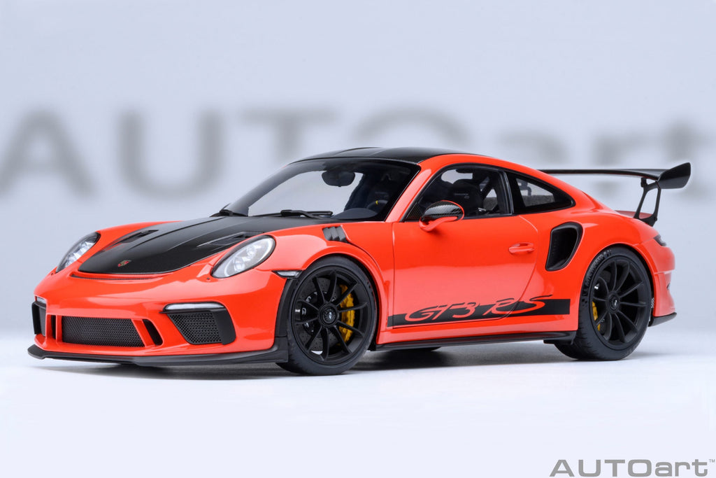 AUTOart Porsche 911 991.2 GT3 RS Weissach Lava Orange 1:18