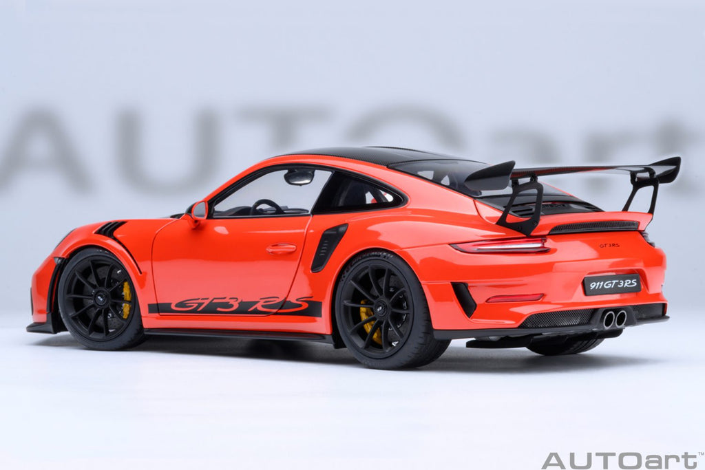 AUTOart Porsche 911 991.2 GT3 RS Weissach Lava Orange 1:18