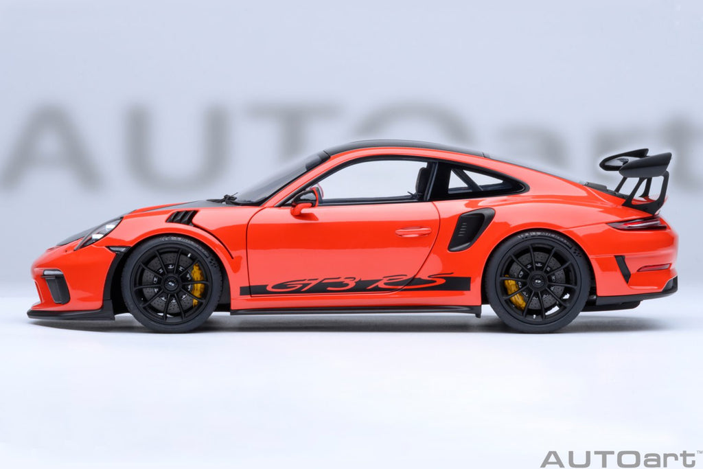 AUTOart Porsche 911 991.2 GT3 RS Weissach Lava Orange 1:18