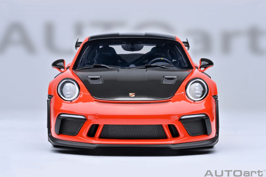 AUTOart Porsche 911 991.2 GT3 RS Weissach Lava Orange 1:18