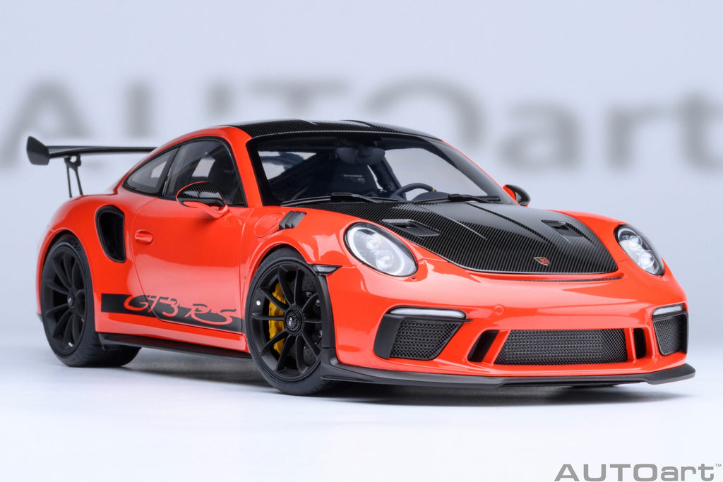 AUTOart Porsche 911 991.2 GT3 RS Weissach Lava Orange 1:18