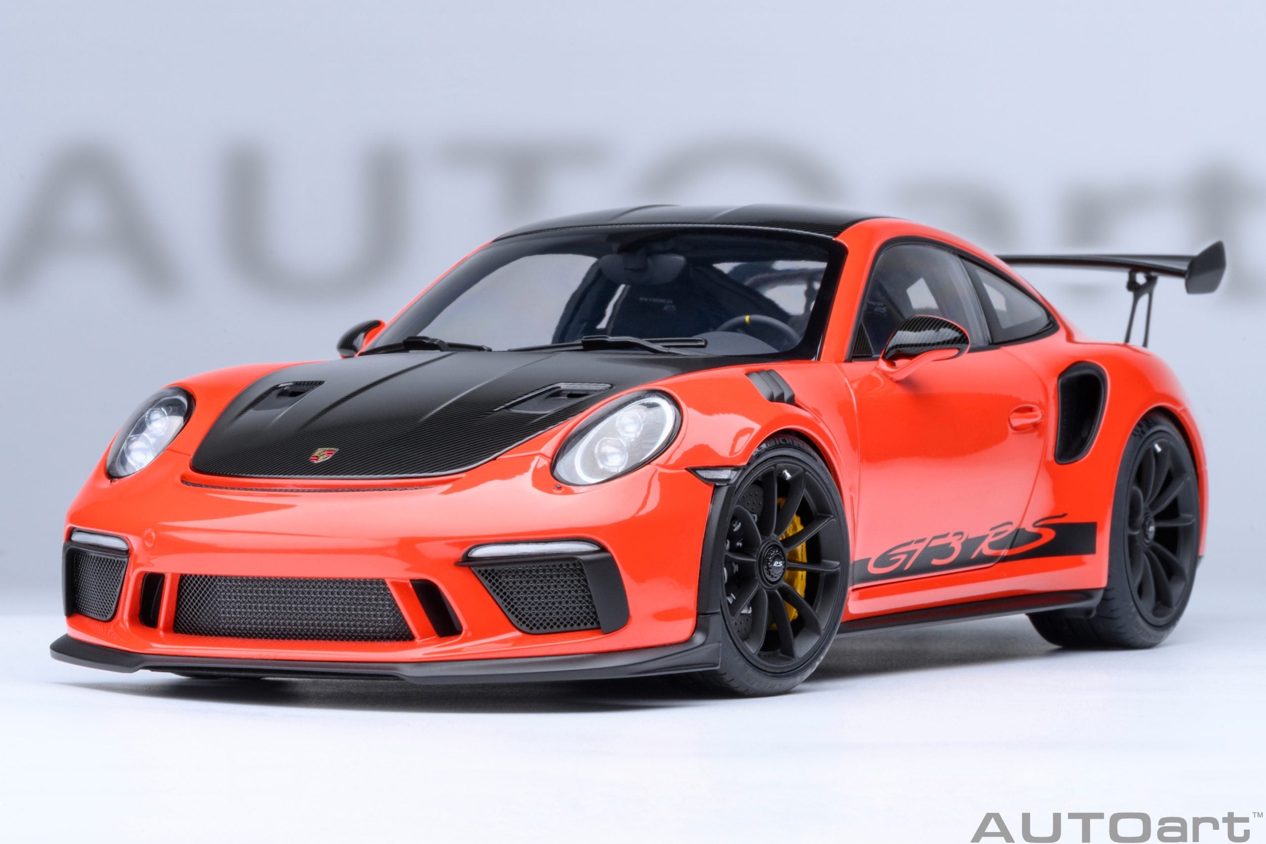 AUTOart Porsche 911 991.2 GT3 RS Weissach Lava Orange 1:18
