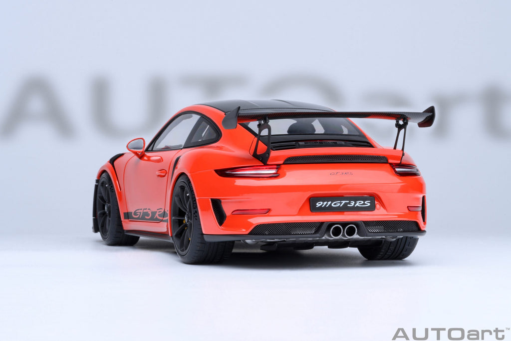 AUTOart Porsche 911 991.2 GT3 RS Weissach Lava Orange 1:18
