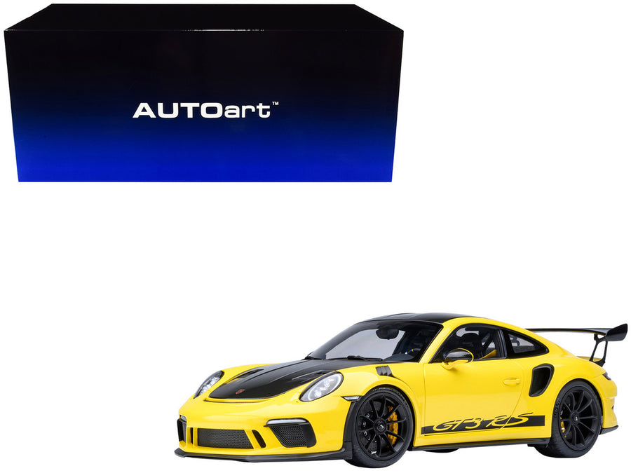 Porsche 911 (991.2) GT3 RS Weissach Racing Yellow 1/18 Model Car by Autoart