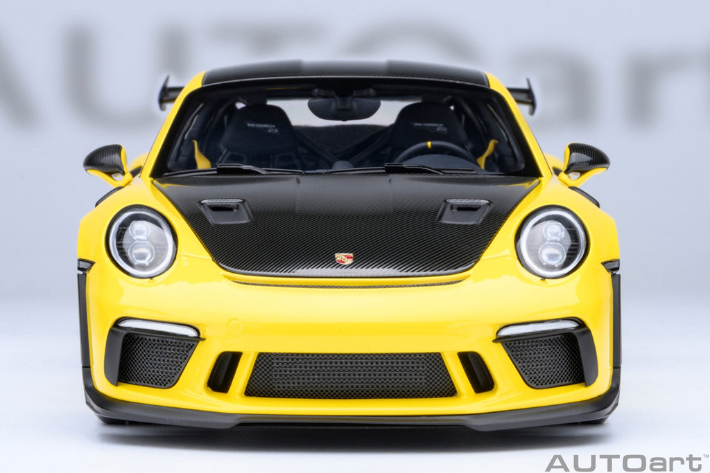 AUTOart Porsche 911 991.2 GT3 RS Weissach Racing Yellow 1:18