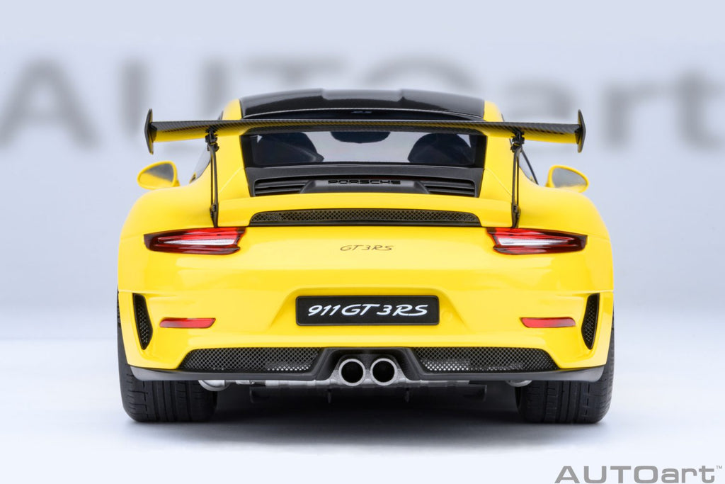AUTOart Porsche 911 991.2 GT3 RS Weissach Racing Yellow 1:18