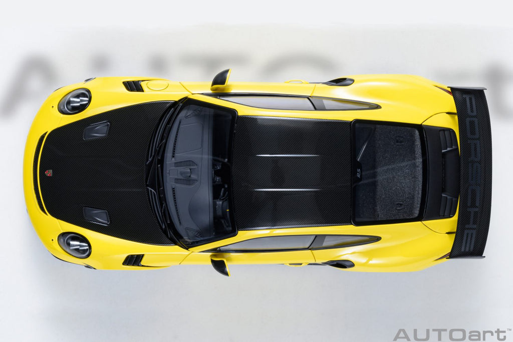 AUTOart Porsche 911 991.2 GT3 RS Weissach Racing Yellow 1:18