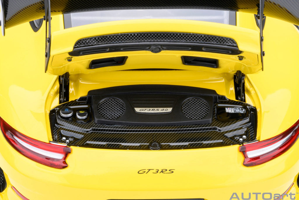 AUTOart Porsche 911 991.2 GT3 RS Weissach Racing Yellow 1:18