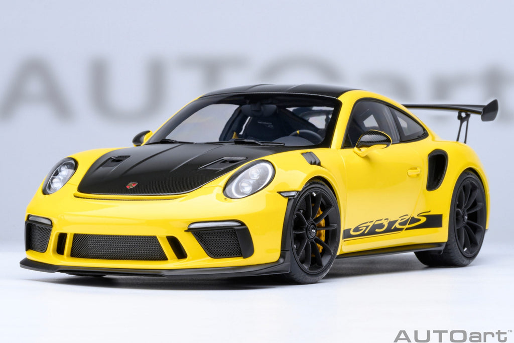 AUTOart Porsche 911 991.2 GT3 RS Weissach Racing Yellow 1:18