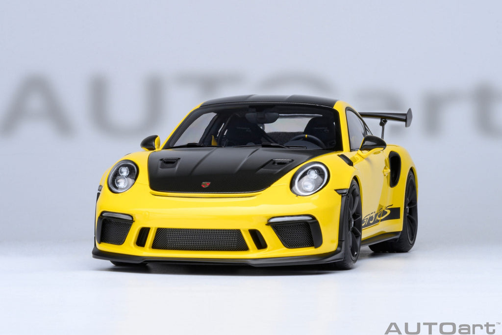 AUTOart Porsche 911 991.2 GT3 RS Weissach Racing Yellow 1:18