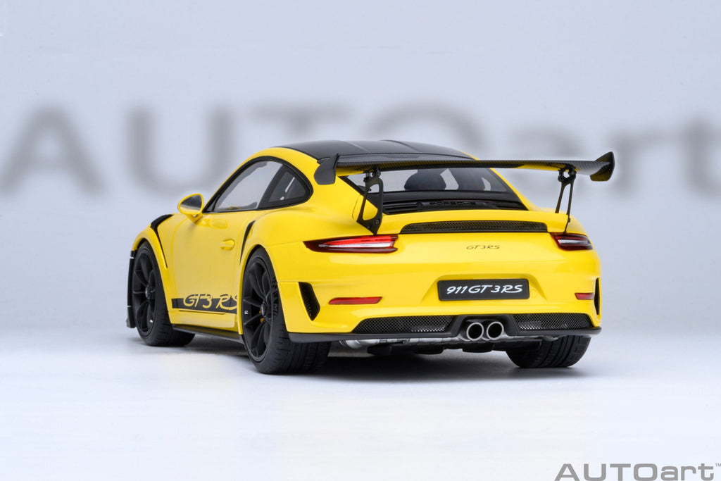 AUTOart Porsche 911 991.2 GT3 RS Weissach Racing Yellow 1:18