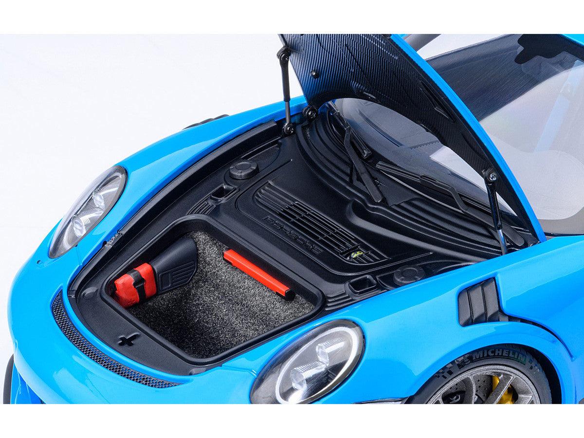 Porsche 911 (991.2) GT3 RS Riviera Blue 1/18 Model Car by Autoart