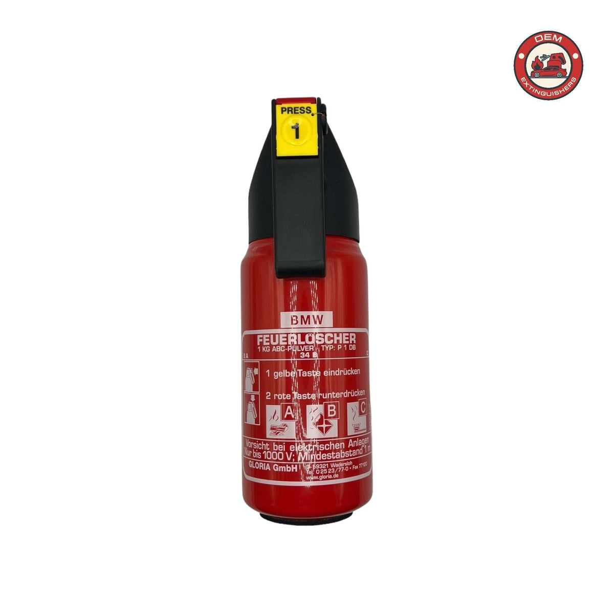 Bare BMW Branded 1 Kg Fire Extinguisher