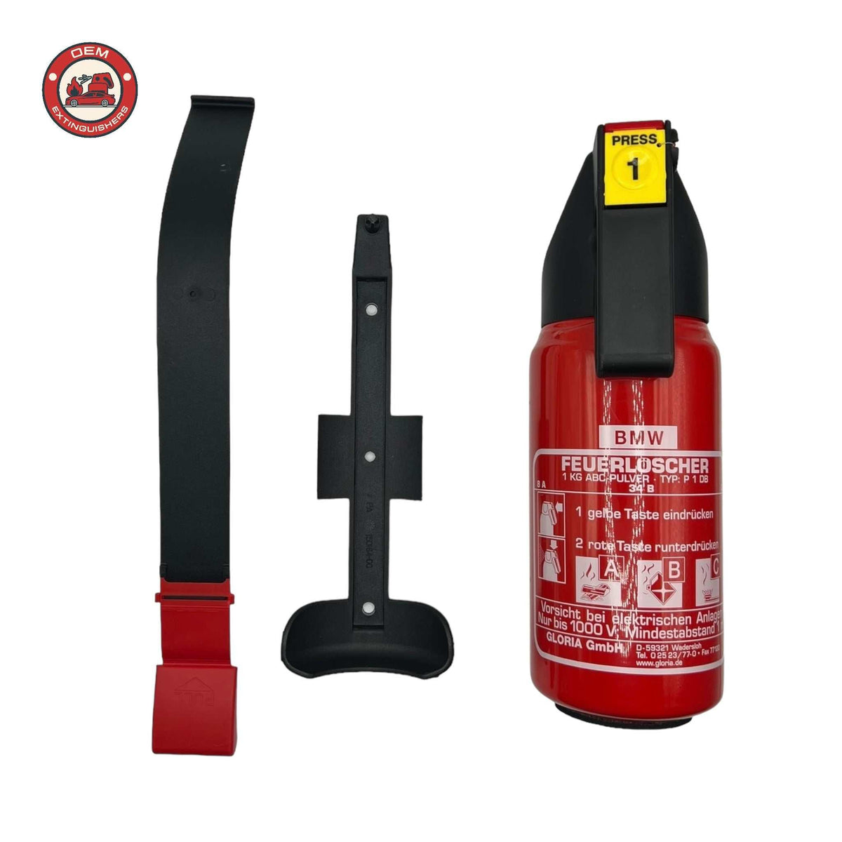 Bare BMW Branded 1 Kg Fire Extinguisher