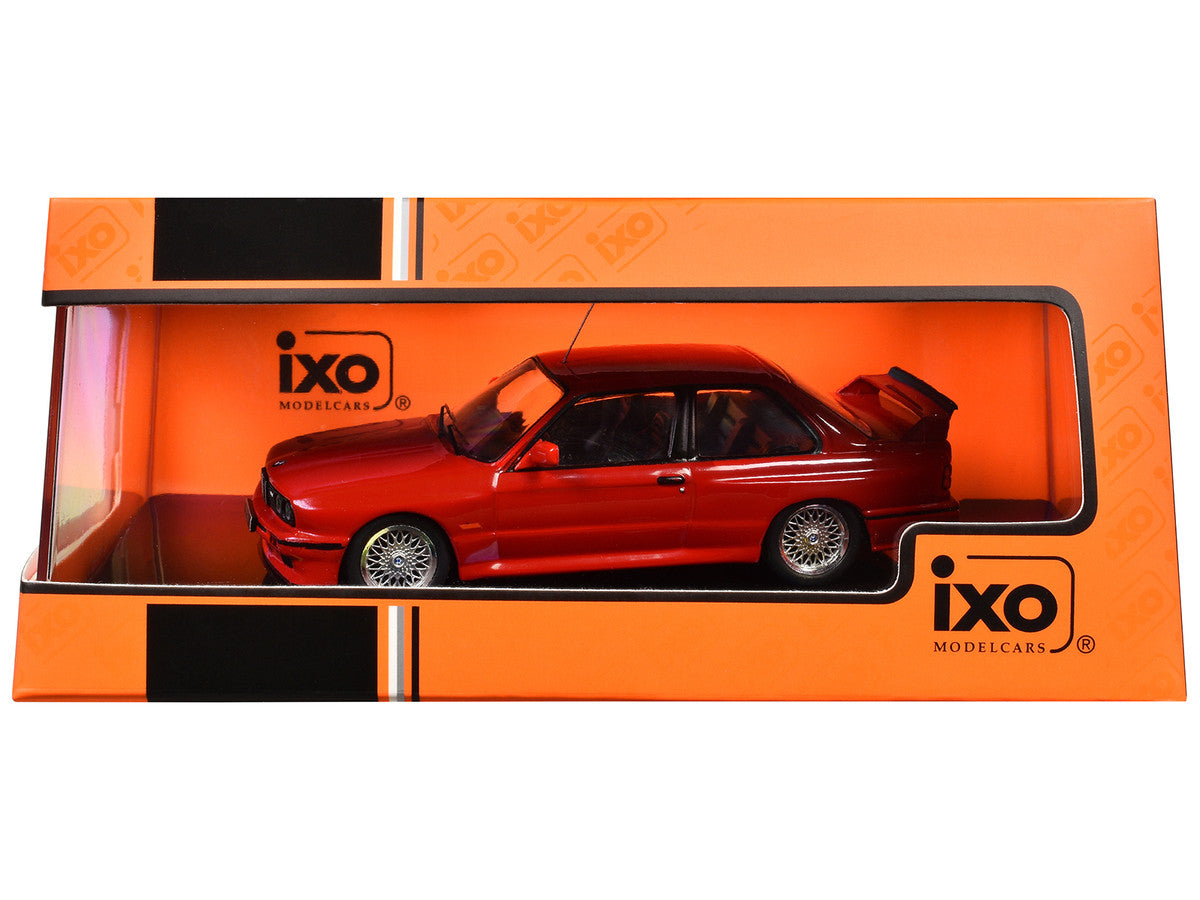 1990 BMW M3 Sport Evolution Red 1/43 Diecast Model by IXO Models-2