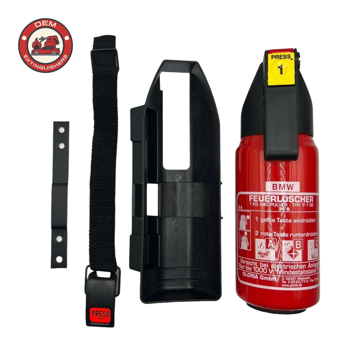 Bare BMW Branded 1 Kg Fire Extinguisher