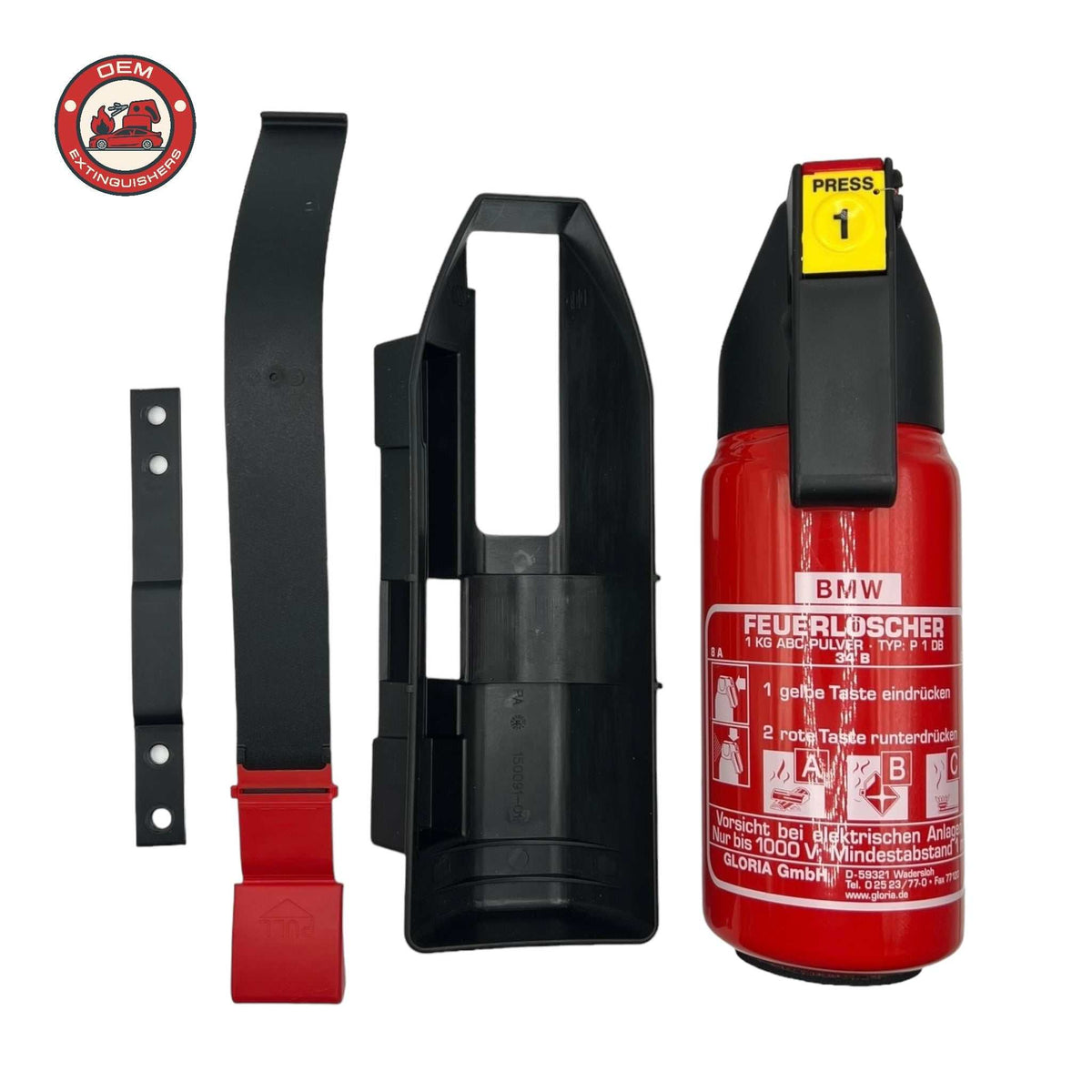 Bare BMW Branded 1 Kg Fire Extinguisher