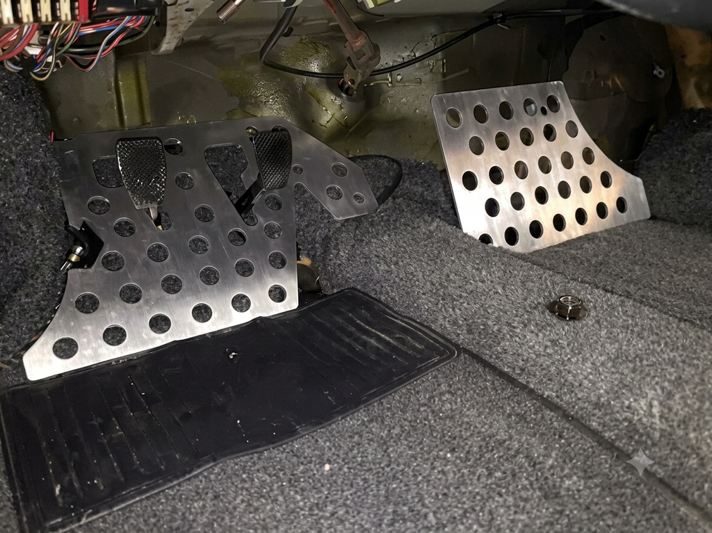 Porsche 914 Aluminum Pedal Board