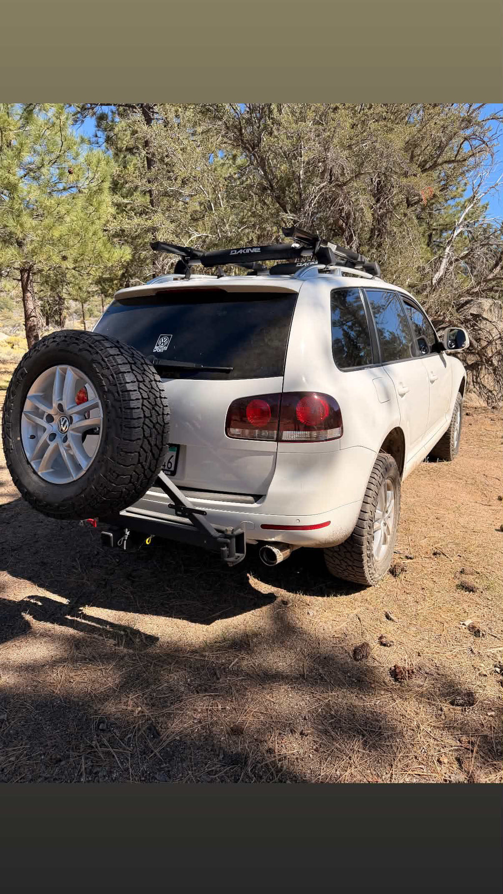 - HRB Spare Tire Swing Out Carrier for Cayenne (955/957/958) and VW Touareg