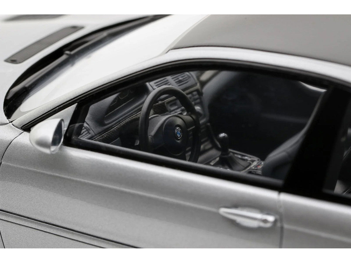 2001 BMW E46 M3 GTR Street Titan Silver Metallic 1/18 Model Car by Otto Mobile-3