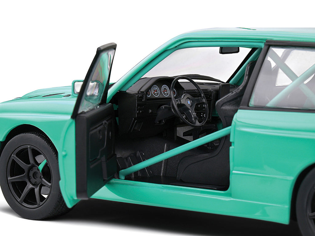 1990 BMW E30 M3 Custom "Drift Missile" Blue 1/18 Diecast Model Car by Solido-3