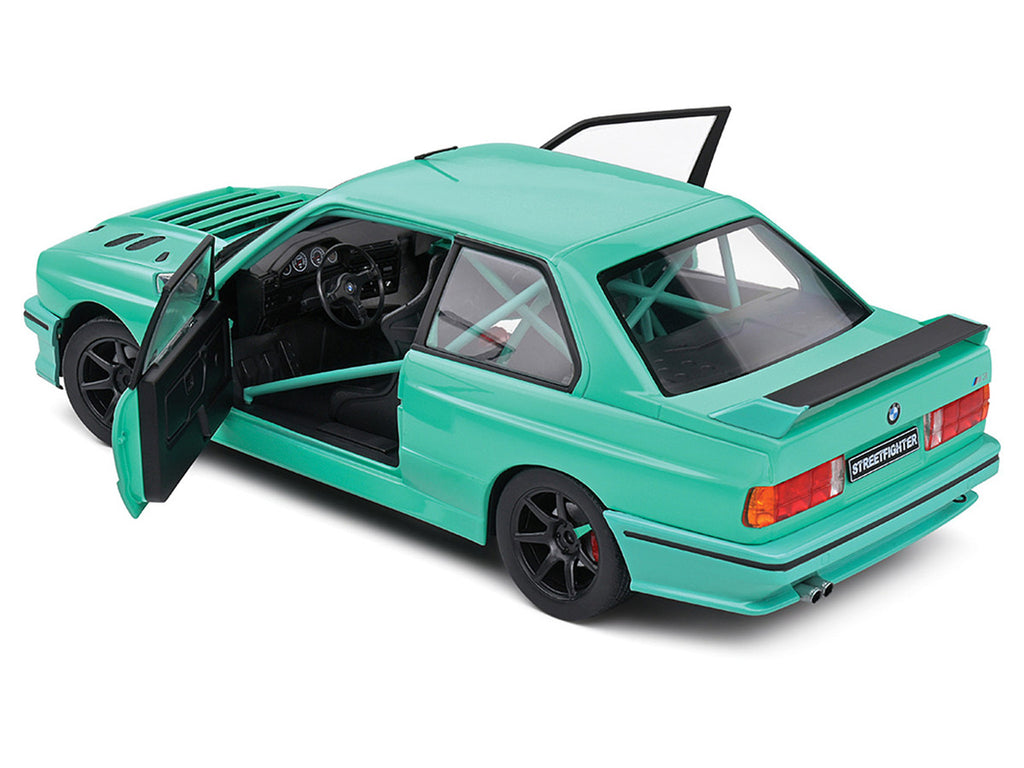 1990 BMW E30 M3 Custom "Drift Missile" Blue 1/18 Diecast Model Car by Solido-2