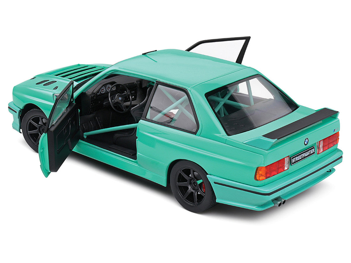 1990 BMW E30 M3 Custom "Drift Missile" Blue 1/18 Diecast Model Car by Solido-2