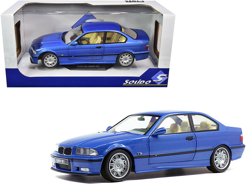 1994 BMW E36 M3 Blue Estoril Metallic 1/18 by Solido