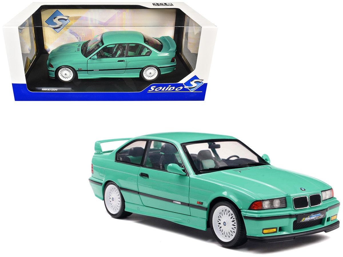 1991 BMW E36 M3 "Solido Works" Mint Green with Mint Green Interior 1/18 Diecast Model Car by Solido-4