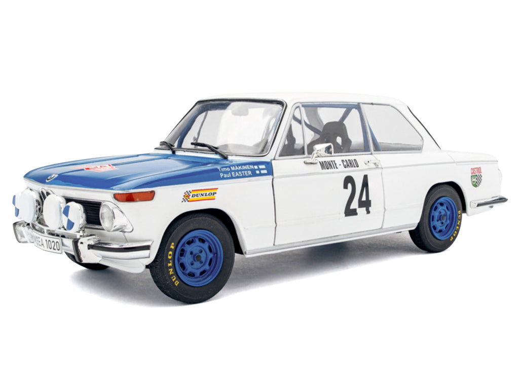 BMW 2002 Tii #24 Timo Makinen - Paul Easter 2nd Place "Rallye Monte-Carlo" (1969) "Competition" 1/18 Diecast Model Car by Solido-0