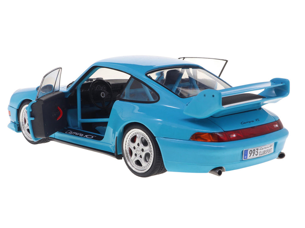 1997 Porsche 911 (993) Clubsport Riviera Blue 1/18 Diecast Model Car by Solido-2