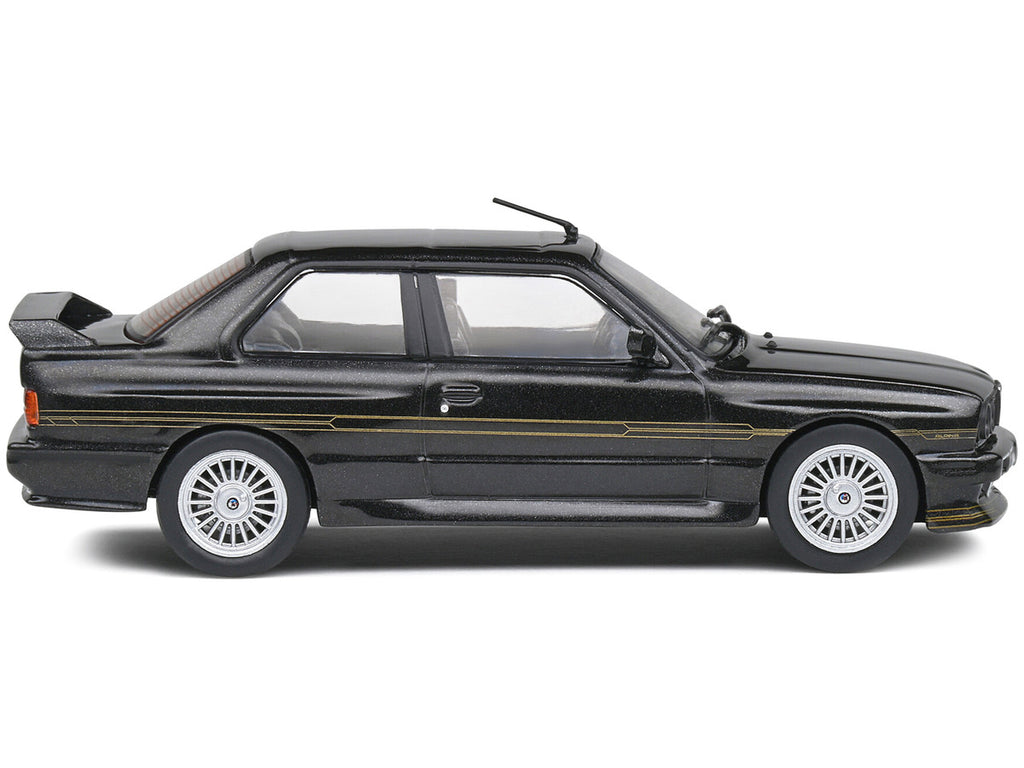 1989 BMW E30 M3 Alpina B6 3.5S Diamond Black Metallic 1/43 Diecast Model Car by Solido-1