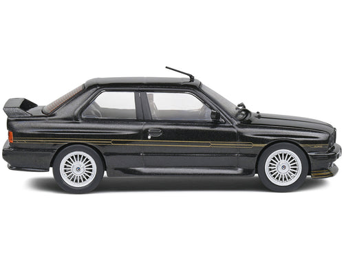 1989 BMW E30 M3 Alpina B6 3.5S Diamond Black Metallic 1/43 Diecast Model Car by Solido-1