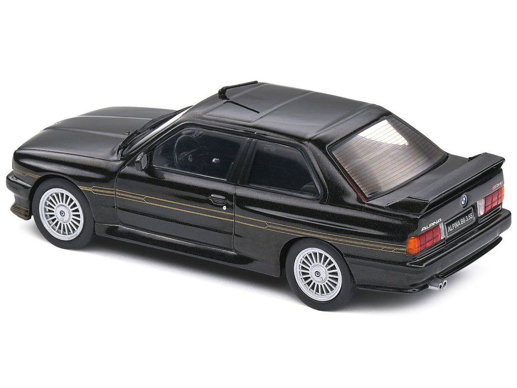 1989 BMW E30 M3 Alpina B6 3.5S Diamond Black Metallic 1/43 Diecast Model Car by Solido-4