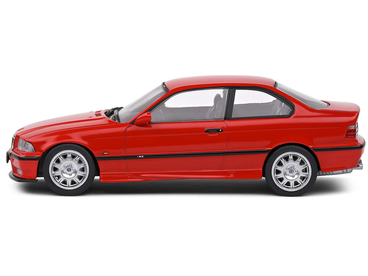1999 BMW E36 M3 Coupe Brilliant Red 1/43 Diecast Model Car by Solido-1
